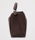 LOEWE large suede puzzle top-handle bag, UK version