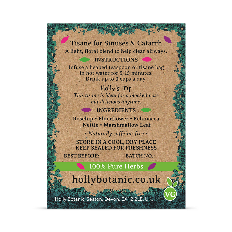 Holly Botanic Breathe Tisane echinacea rosehip 20 cup loose, UK version