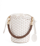 Eleventy woven bucket bag in buffalo leather, UK version