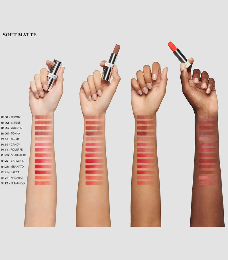 Prada Monochrome Soft Matte Lipstick, imported from the UK