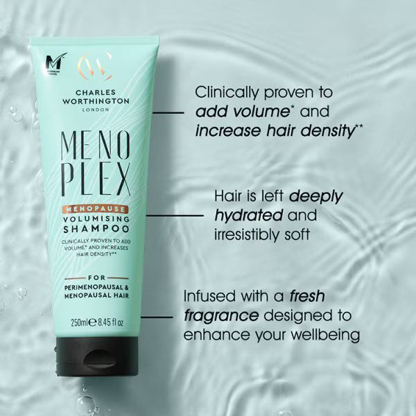 Menoplex volumising shampoo for menopause imported from the UK