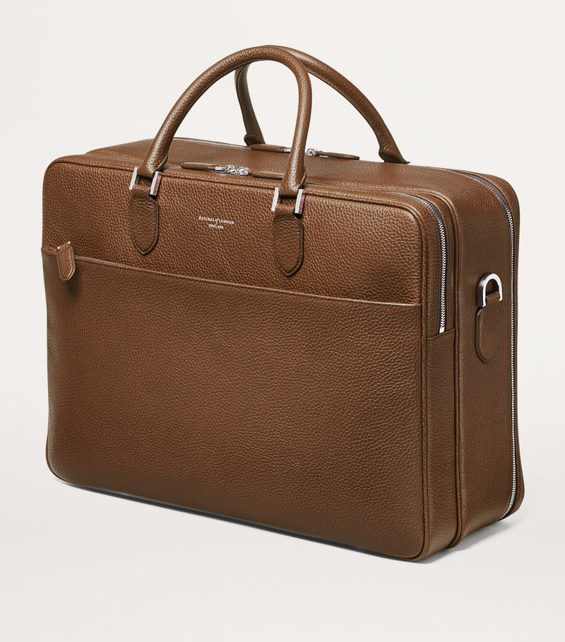 Aspinal Of London leather 48 Hour Mount Street travel bag - British product