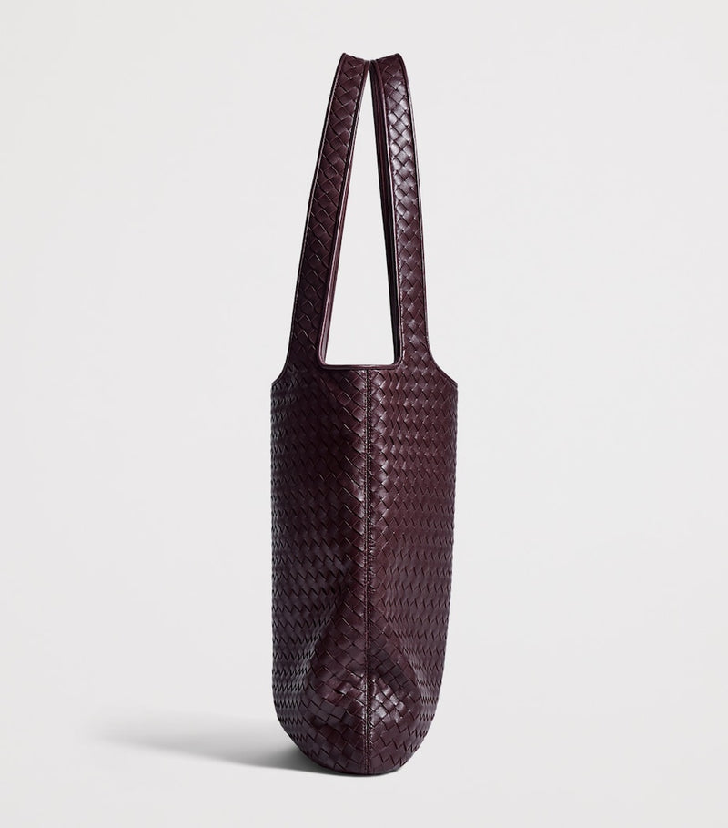 Bottega Veneta small leather Veneto tote bag, imported from the UK