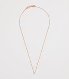 Harrods rose gold diamond pendant necklace 0.25ct - British product