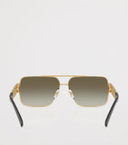 Versace wire-frame rectangular sunglasses, UK version