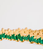 Suzanne Kalan yellow gold emerald tennis bracelet, UK version