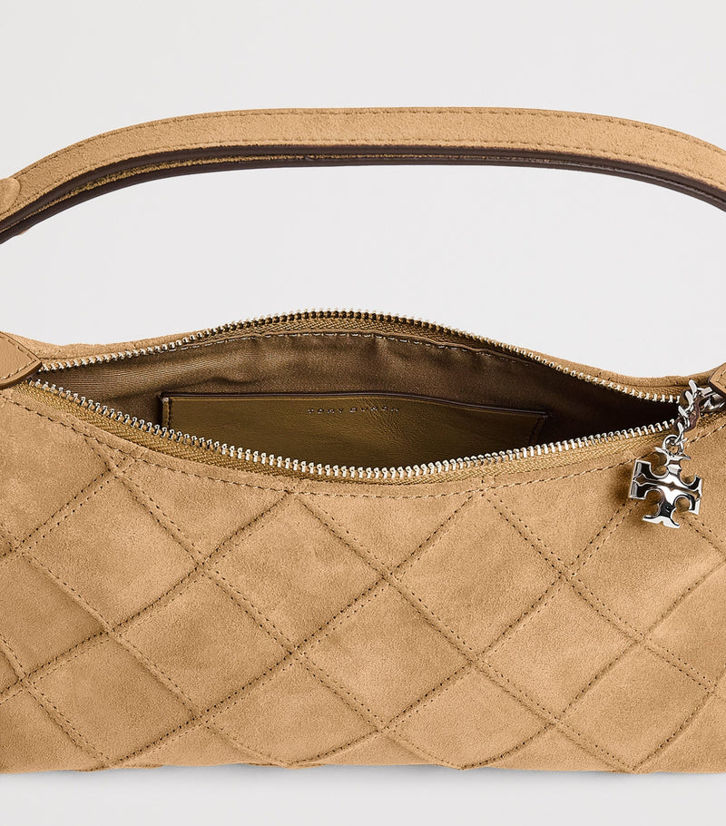 Tory Burch Mini Suede Fleming top handle bag, UK version