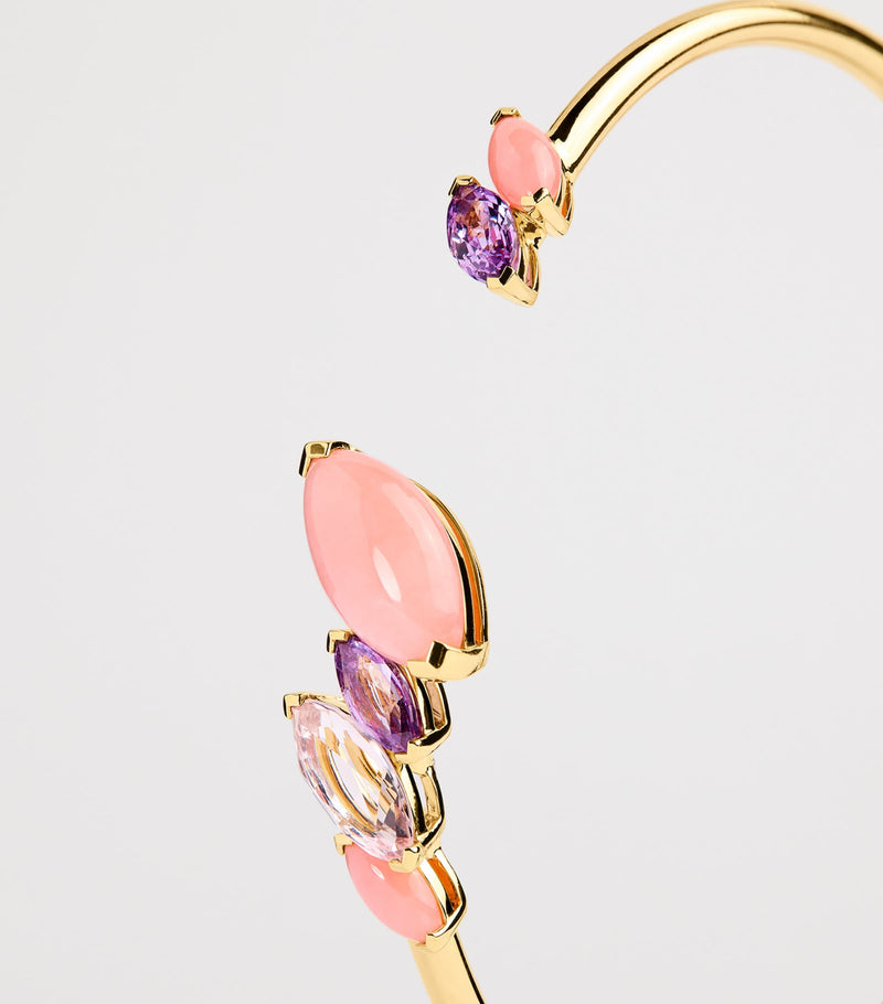 Emily P. Wheeler yellow gold tourmaline opal batik cuff - British product