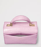 Aspinal of London mini leather Mayfair top-handle bag, imported from the UK