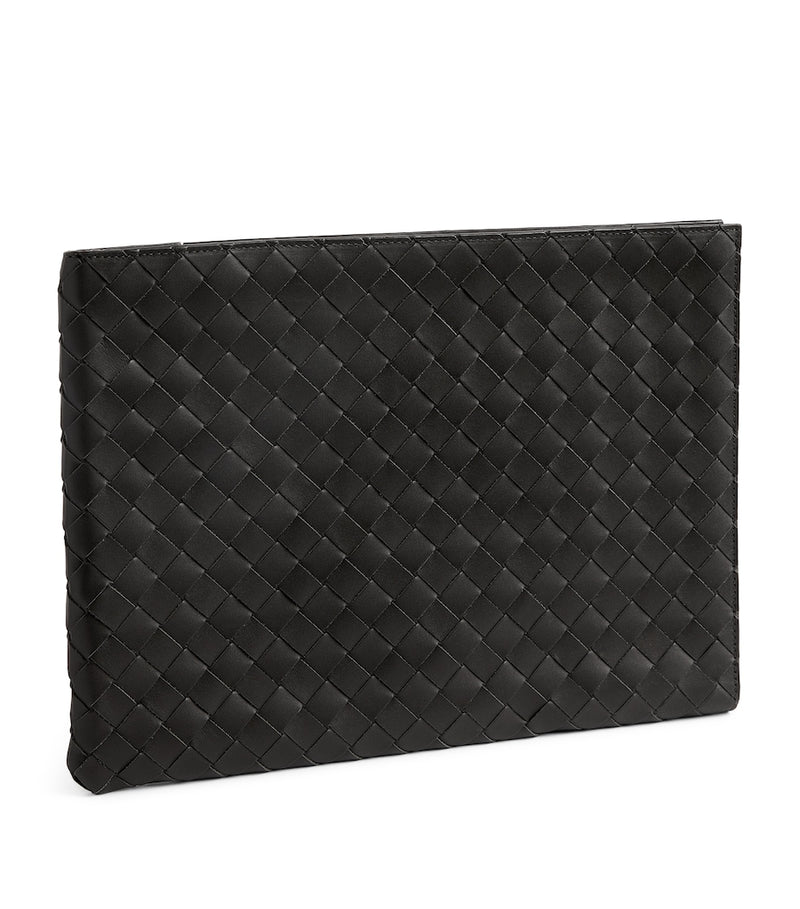 Bottega Veneta Intrecciato half-zip pouch 24x33cm - British product