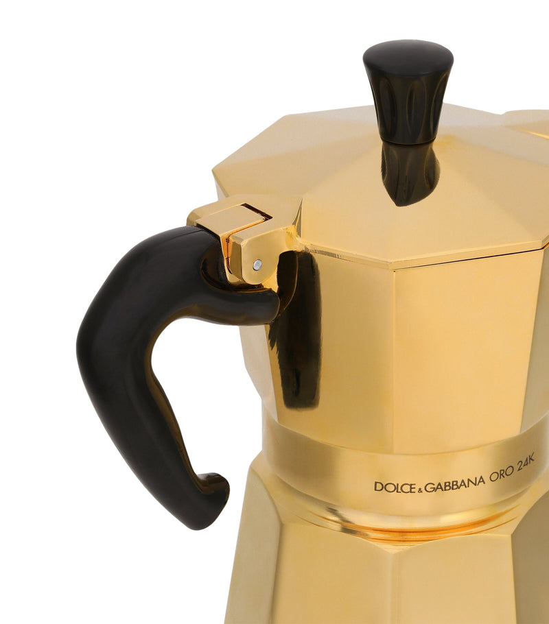 Dolce&Gabbana 24kt Gold Moka Ora 3-Cup Moka Pot - British product
