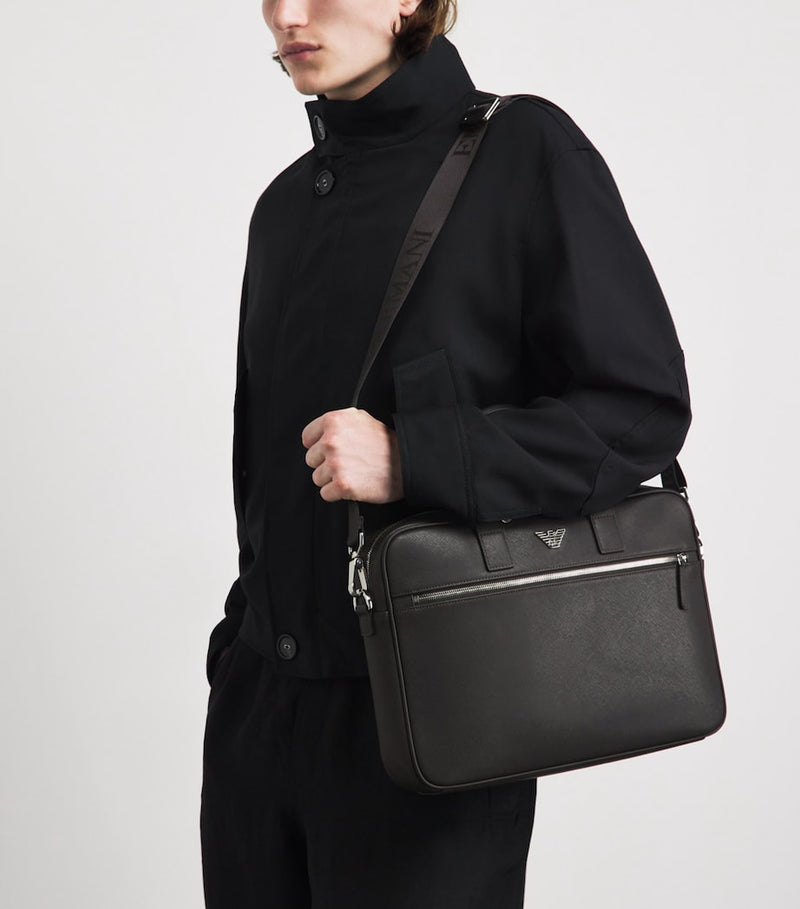Emporio Armani Saffiano Leather Briefcase, UK version