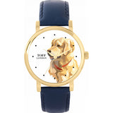 Superdrug Toff London White Ladies Beige Golden Retriever Dog Head Watch- Buy online at McGrocer