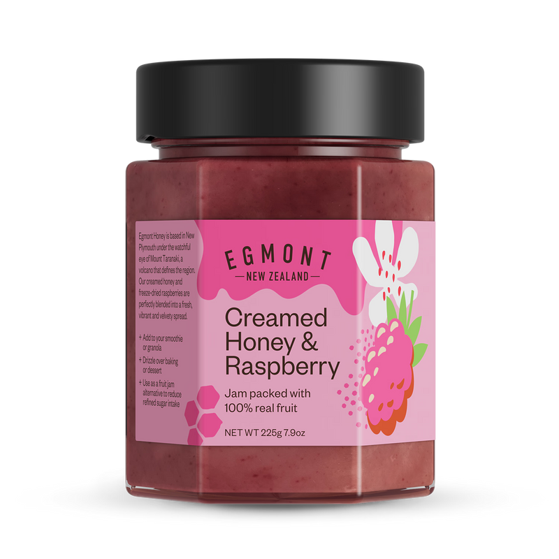 Egmont Creamed Honey & Raspberry 225g - British product