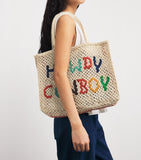 the Jacksons small jute howdy cowboy tote bag - British product