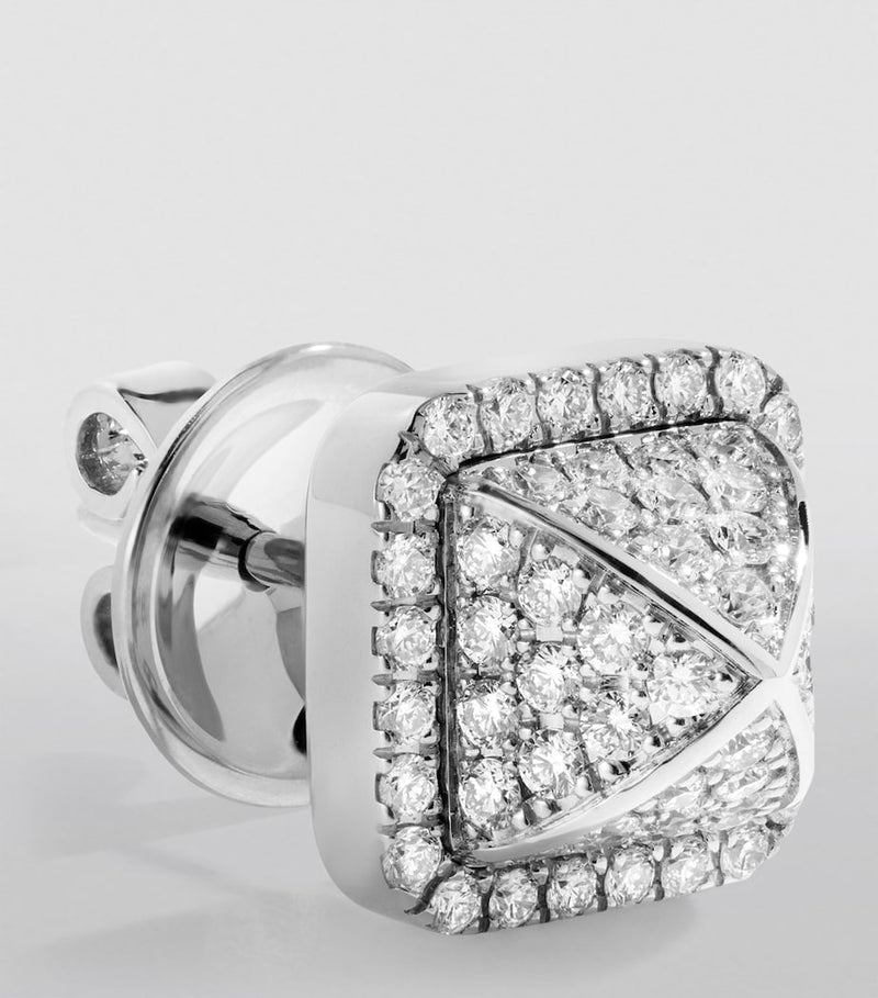 MARLI New York Cleo pyramid earrings white gold diamonds (British brand)
