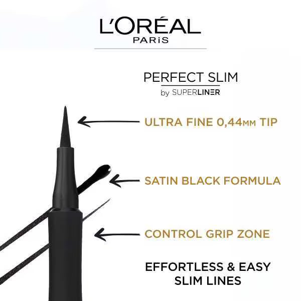 L'Oréal Paris Superliner perfect slim liquid black eyeliner , UK version