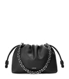 LOEWE Flamenco shoulder bag in leather with knotted drawstrings - British product