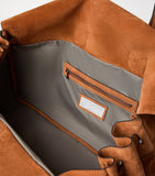Brunello Cucinelli suede country holdall with twin handles - British product