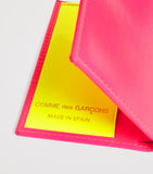 Comme des Garçons Wallet Super Fluo leather cardholder 7x11cm (British brand)