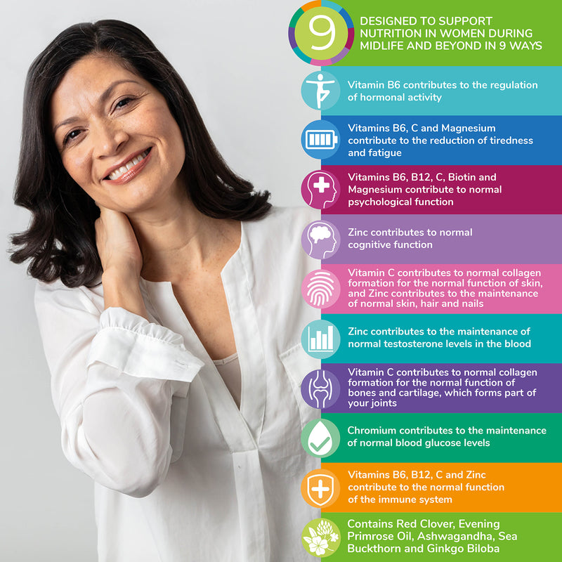 Health & Her Menopause Supplement 60 Capsules, UK version