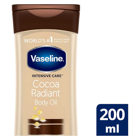 Vaseline Intensive Care Cocoa Radiant Body Oil 200 ml Suncare & Travel Boots   