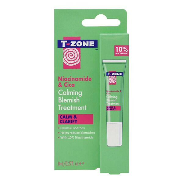 T-Zone Niacinamide And Cica Calming Blemish Treatment 8Ml GOODS Superdrug
