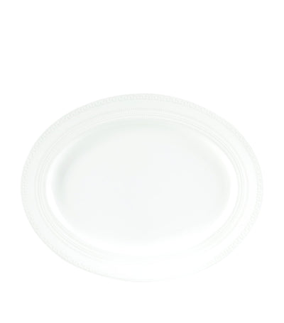Harrods Wedgwood Intaglio Fine Bone China Oval Platter 35cm- Buy online at McGrocer