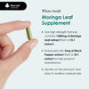 New Leaf Products moringa capsules with black pepper 120, UK version