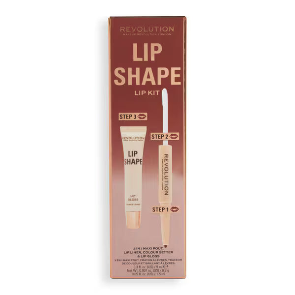 DNR Revolution Lip Shape Kit Brown Nude - British product