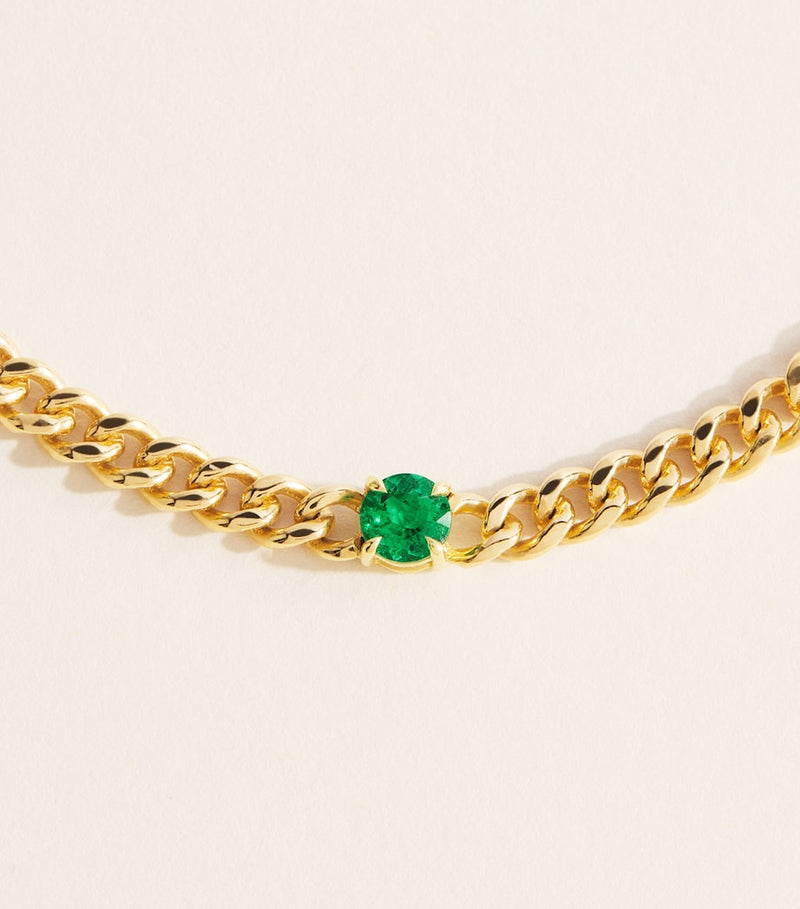 Anita Ko emerald chain bracelet 18kt yellow gold, UK version