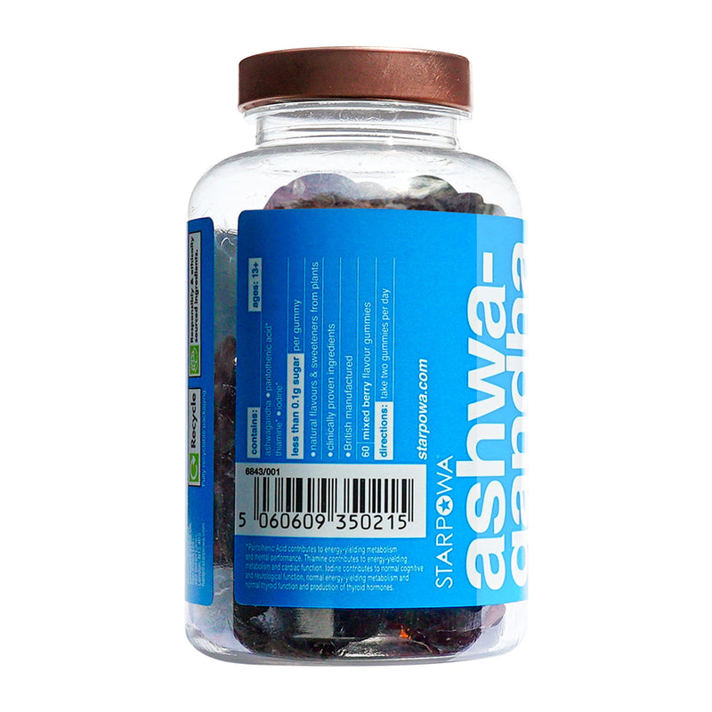 Starpowa Ashwagandha gummies 500mg 60 pack (British brand)