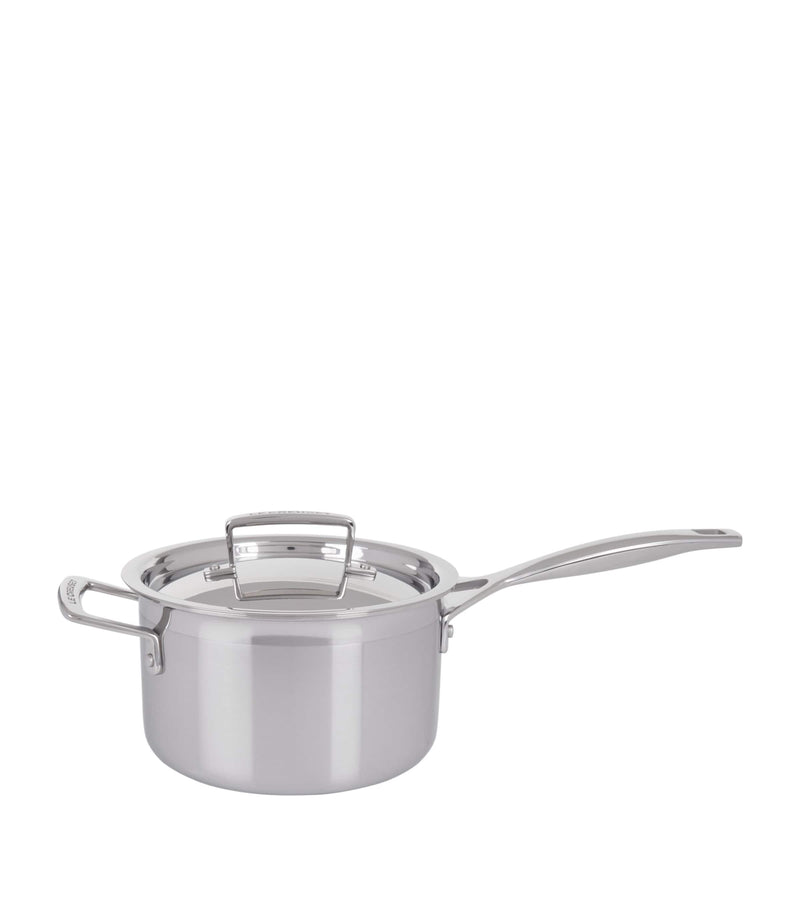 Le Creuset 3-ply stainless steel saucepan 18cm, UK version