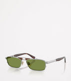 Brunello Cucinelli Paloma rectangular titanium sunglasses, UK version