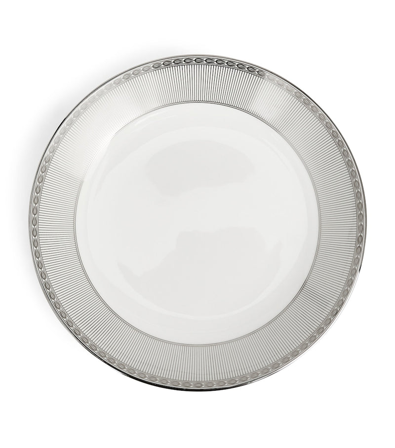 Wedgwood Silver Tonquin bone china deep plate 22cm (British brand)