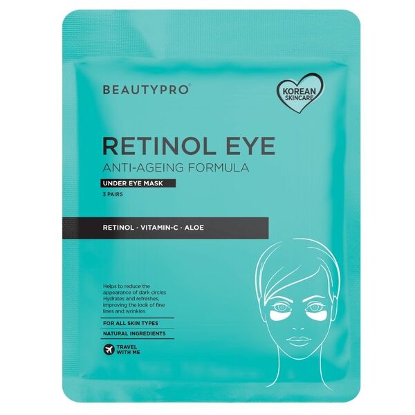 BEAUTYPRO retinol under eye patches 3 count, UK version