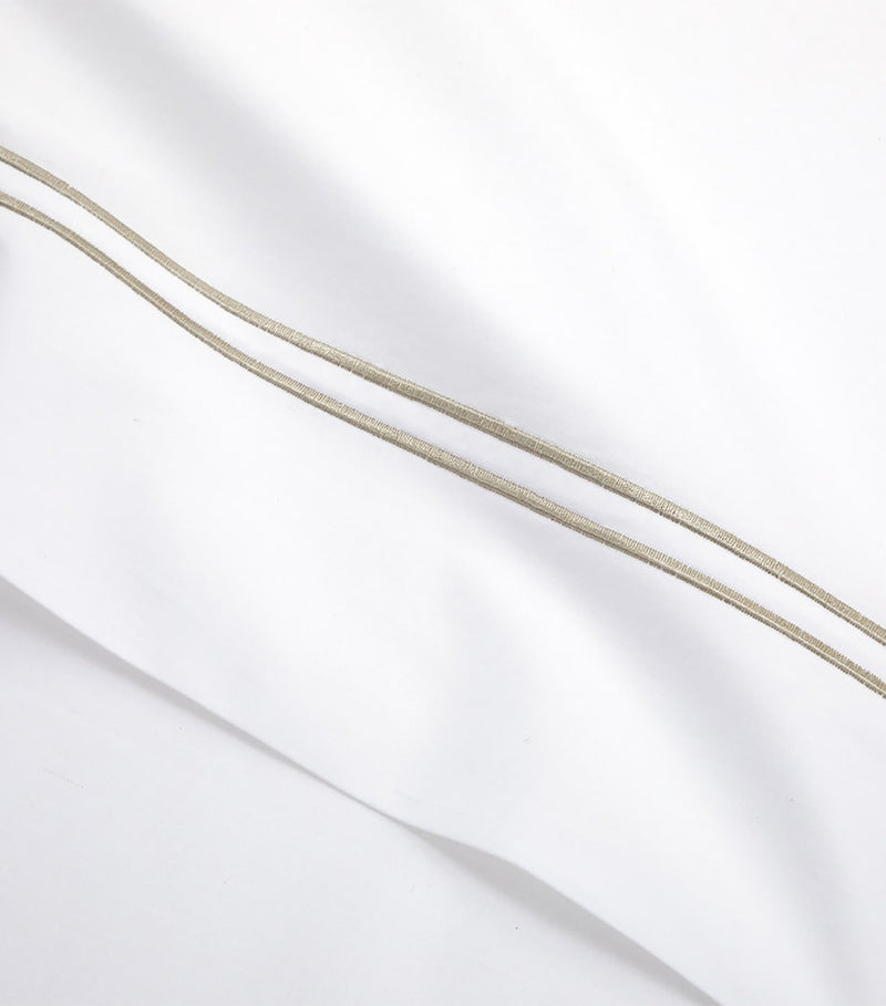 Yves Delorme Organic Cotton Duo Pierre Super King Flat Sheet 270cm x 295cm (British brand)