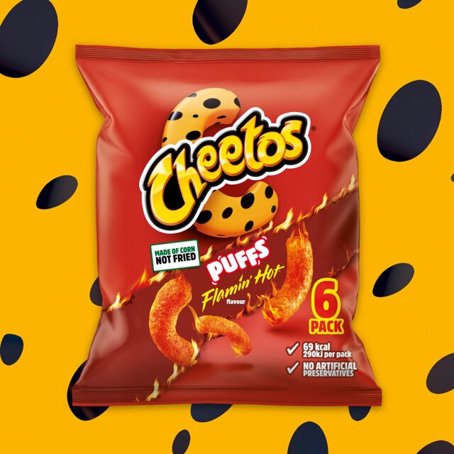 Cheetos Puffs Flamin' Hot Multipack Snacks 6 per pack - McGrocer