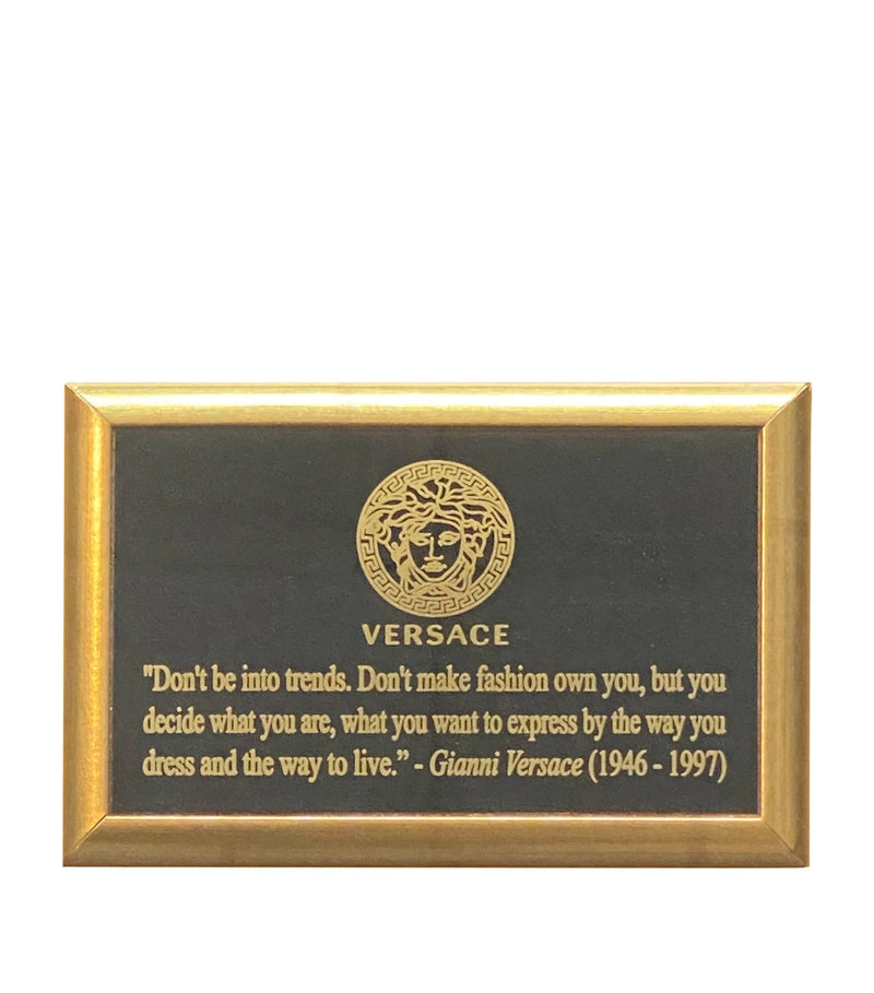 Leipzig Galleries Gianni Versace signed photo framed display, UK version