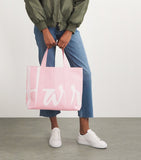 Harrods medium cotton logo tote bag, UK version