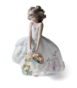 Harrods Lladró Wild Flowers Porcelain Figurine- Buy online at McGrocer