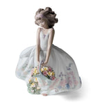 Lladró Wild Flowers porcelain figurine, imported from the UK