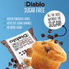 Diablo sugar free chocolate chip muffin 45g pack of 24, imported from the UK