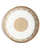 La Doublej set of 2 Napoli snack bowls with gold trims, 13cm diameter, UK version