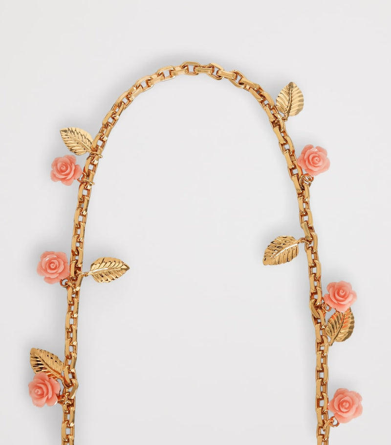 Dolce&Gabbana floral chain bag strap 59cm, UK version