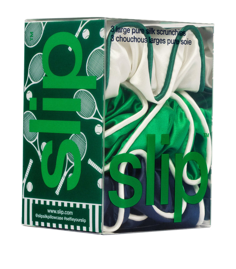 Slip Mulberry Silk Game Day scrunchies pack of 3 - British product