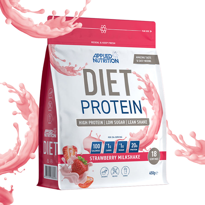 Applied Nutrition Diet Protein Strawberry Milkshake 450g - British product