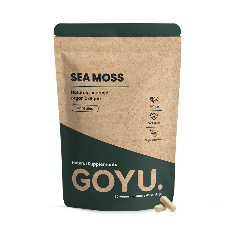 GOYU Organic Sea Moss Capsules 500mg, UK version