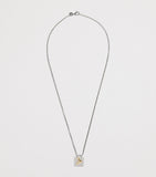 Tom Wood Mined necklace in sterling silver with tourmaline (British brand)