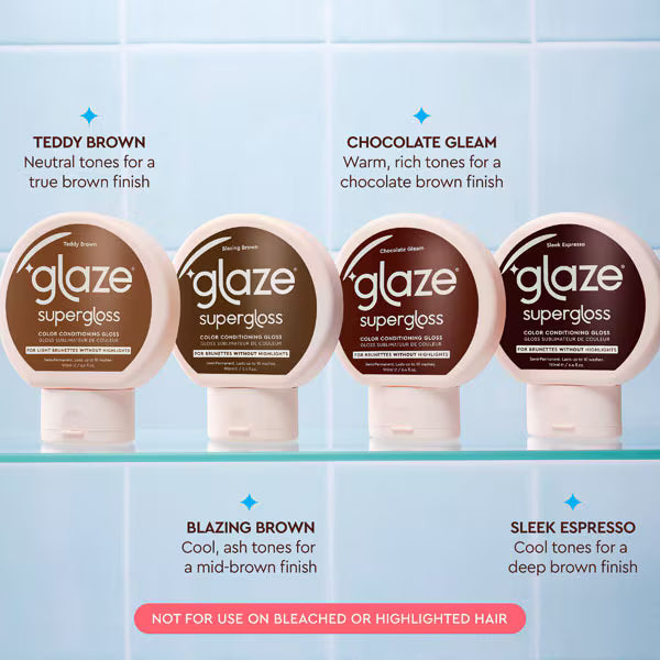Glaze hair gloss Blazing Brown 190ml, UK version